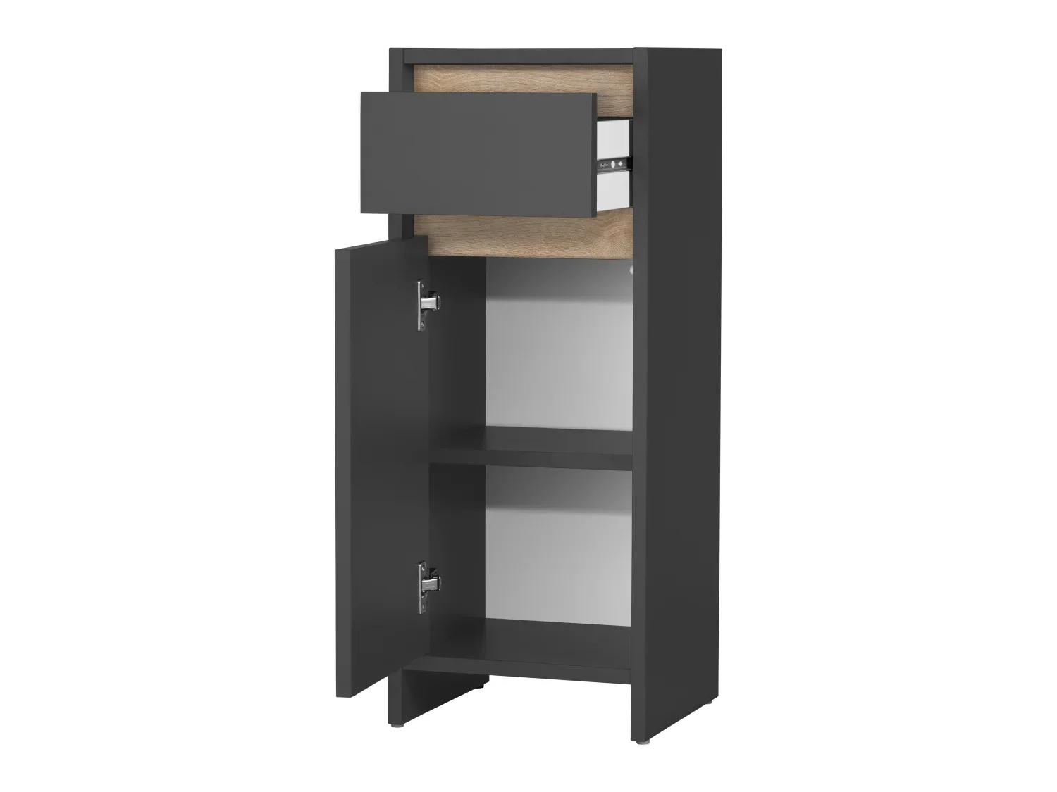 LIVARNO home Armoire latrale de salle de bains Oslo, 32 x 80 x 28 cm, noire