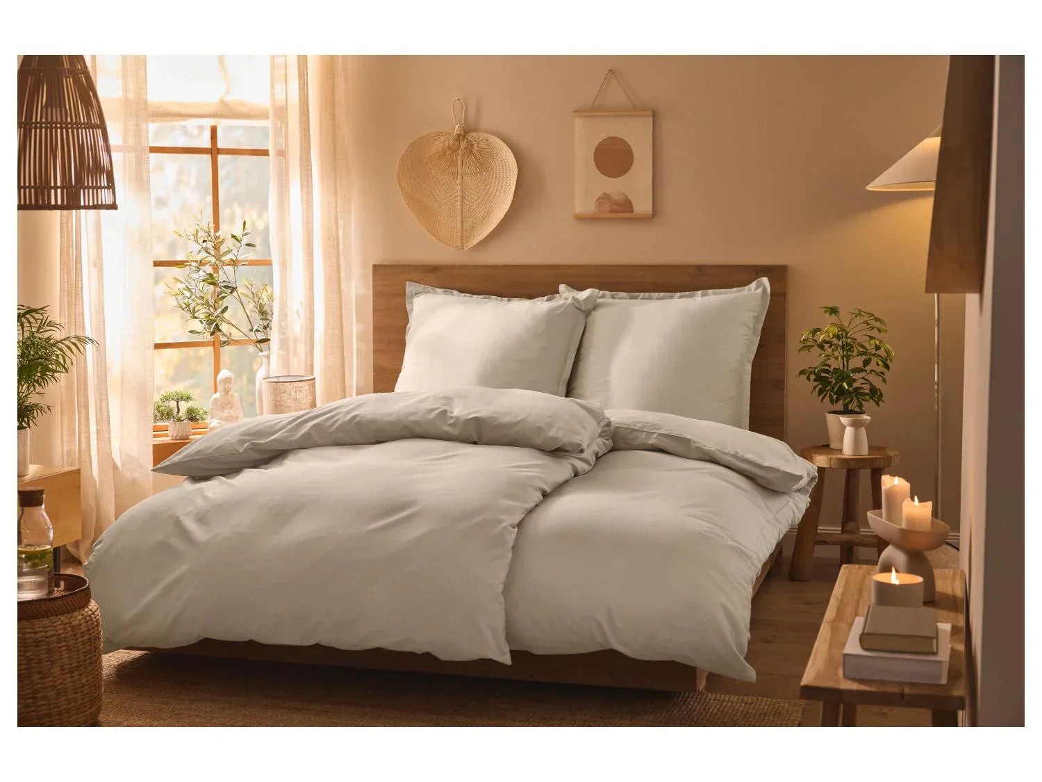 LIVARNO home Parure de lit en satin de lyocell, 140 x 200 cm
