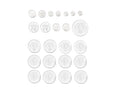 TRONIC Lot de 24 piles bouton