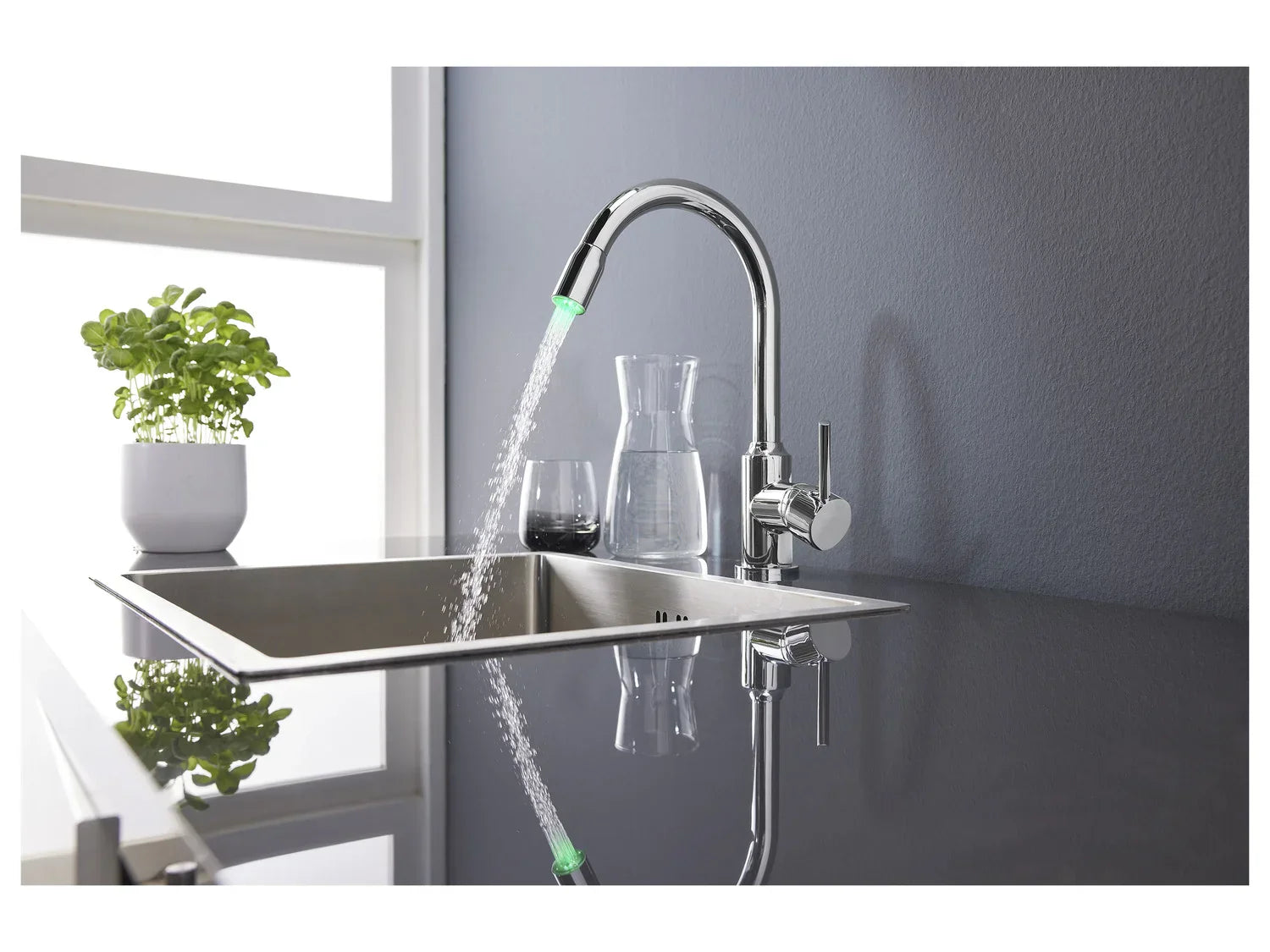 LIVARNO home Mitigeur robinet dvier  LED