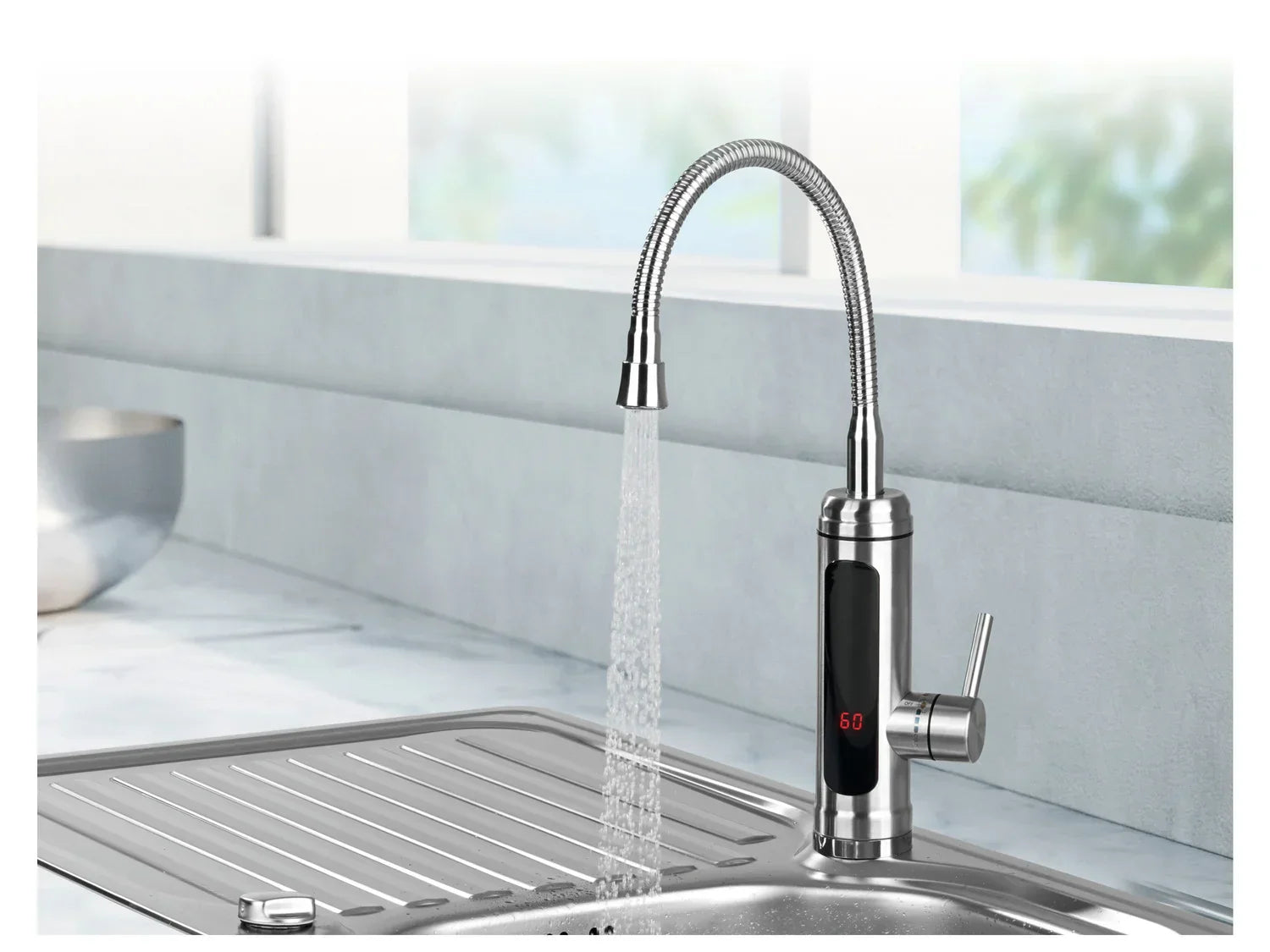 EASYmaxx Mitigeur robinet de cuisine, avec levier rond