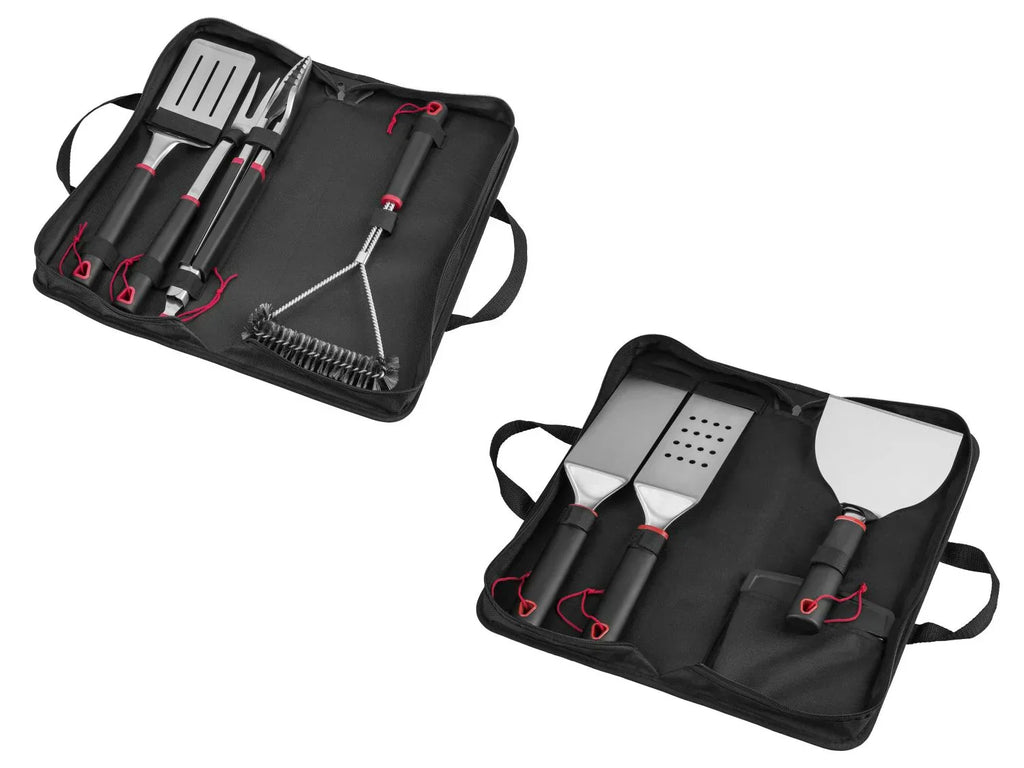 GRILLMEISTER Ustensiles de barbecue en acier inoxydable