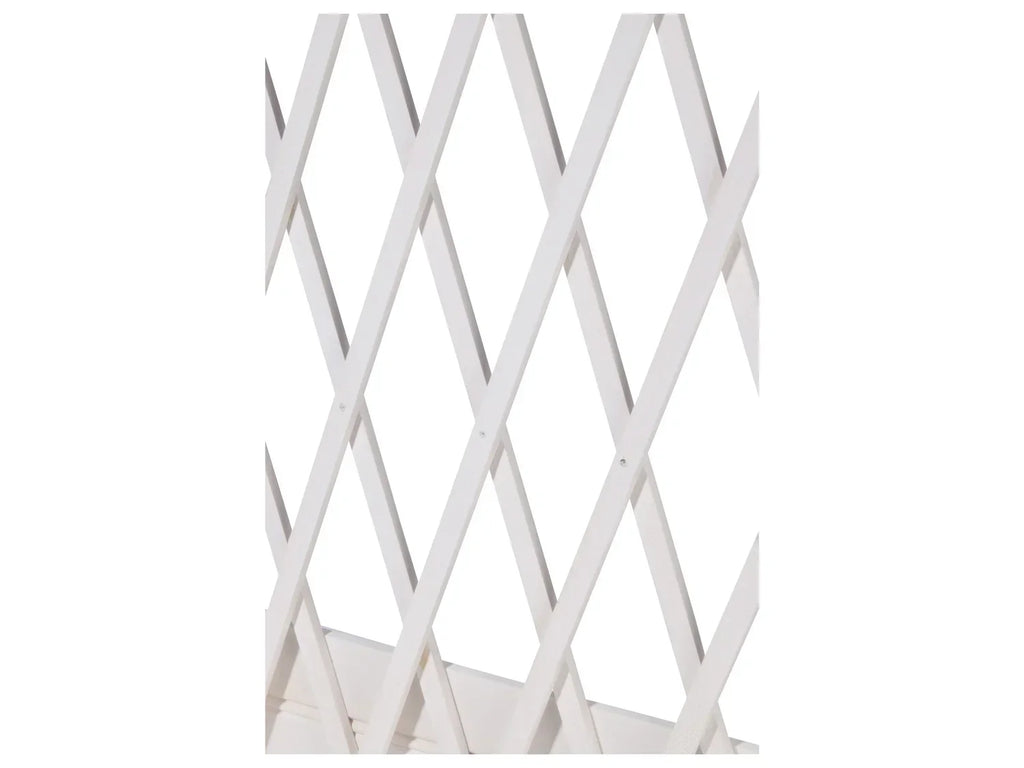 dobar Jardinire surleve  roulettes avec treillis, L 79 x l 28,5 x H130 cm