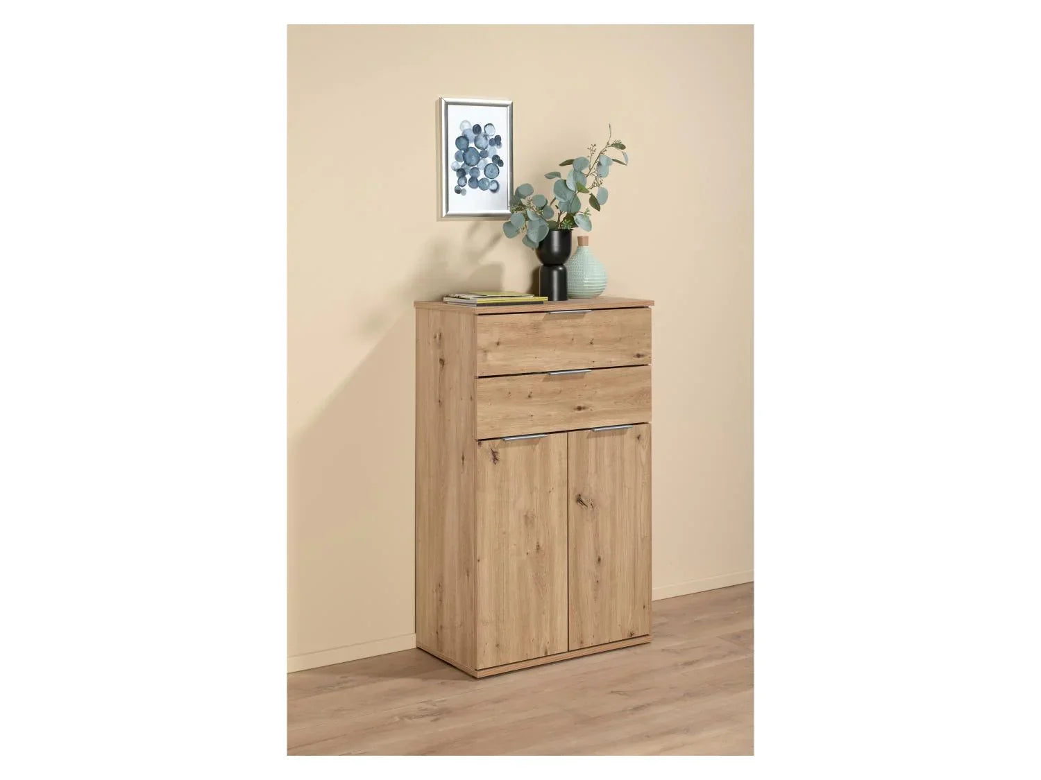 LIVARNO home Meuble bas, 57,6 x 94,8 x 32,9 cm, imitation chne
