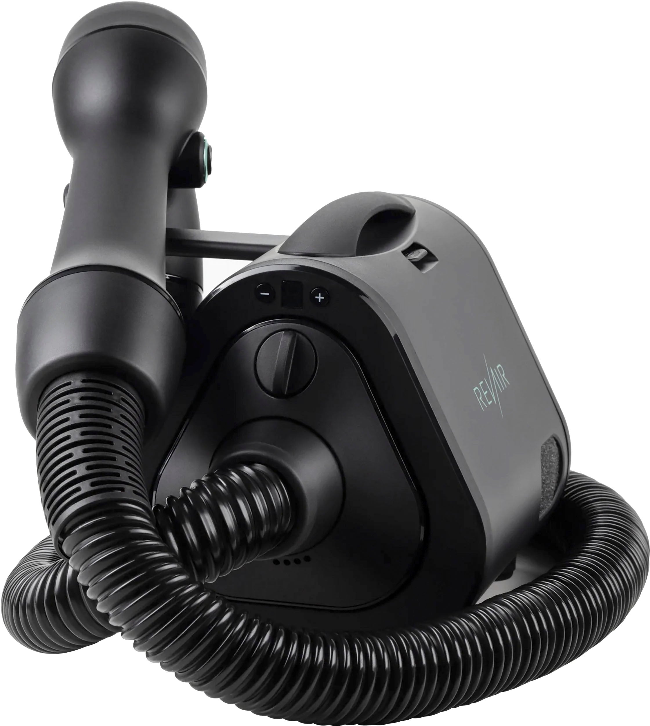 2025 Reverse-Air Hair Dryer with Hair Clips – Black