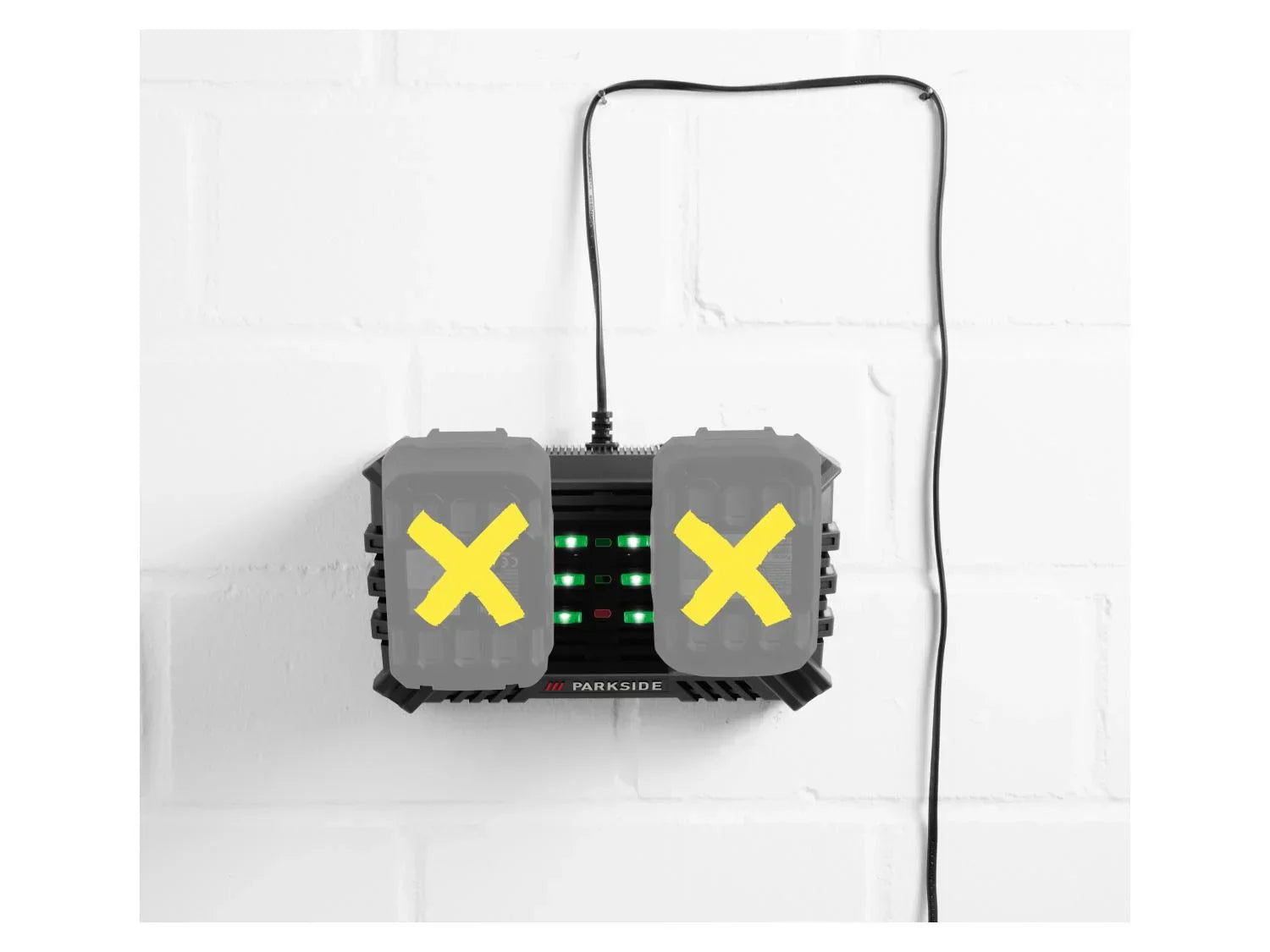 PARKSIDE Chargeur de batterie double PDSLG 20 B1, 20 V