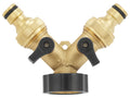 PARKSIDE Kit d'arrosage avec raccords en laiton ou distributeur  deux voies en laiton