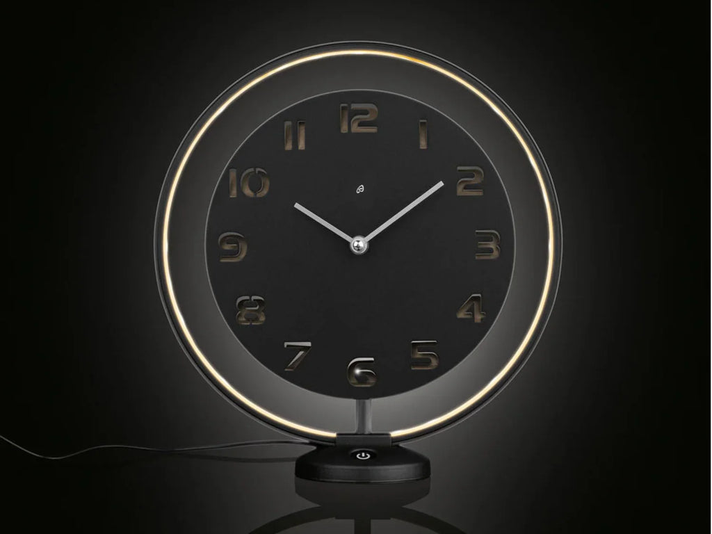 AURIOL Horloge de table, avec anneau lumineux LED