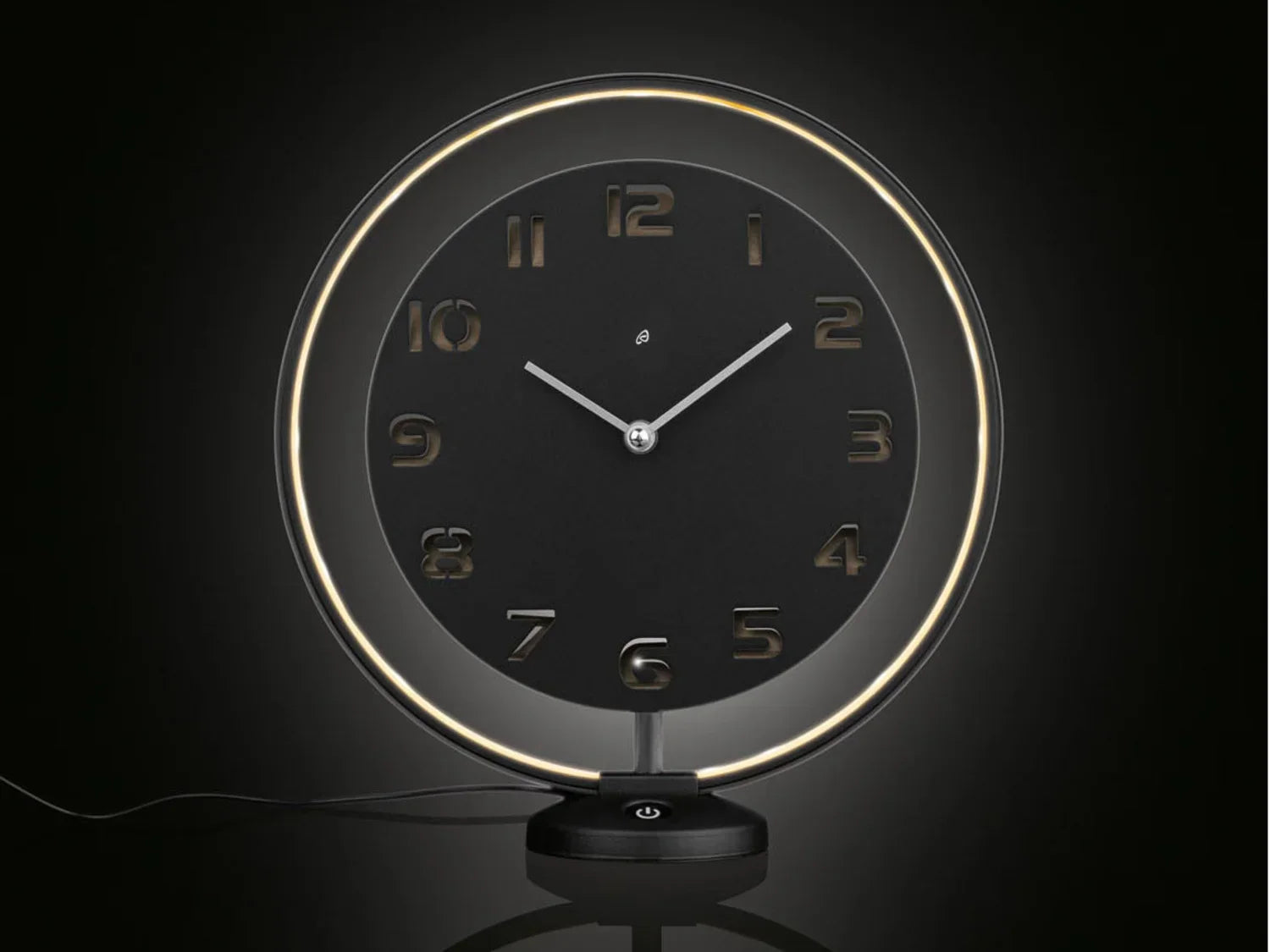 AURIOL Horloge de table, avec anneau lumineux LED
