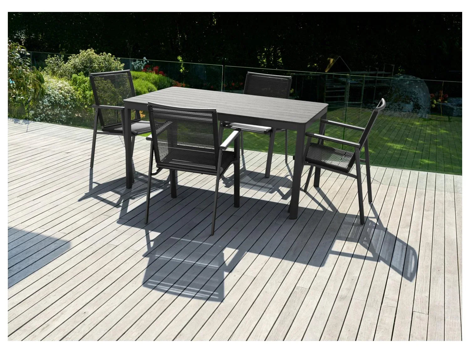 LIVARNO home Table de jardin en aluminium Miami, anthracite