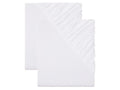 LIVARNO home Lot de 2 draps-housses en jersey 180-200 x 200 cm
