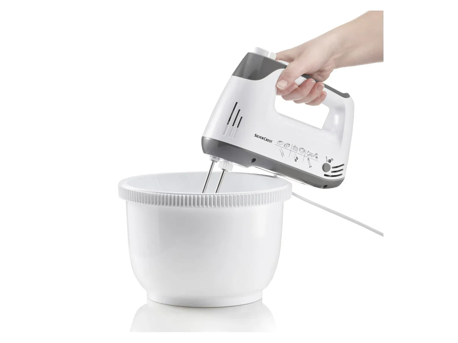SILVERCREST KITCHEN TOOLS Batteur avec accessoires SHMS 300 D2, 300 W