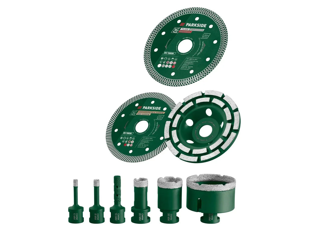 PARKSIDE Coffret  outils pour carrelage, 9 pices