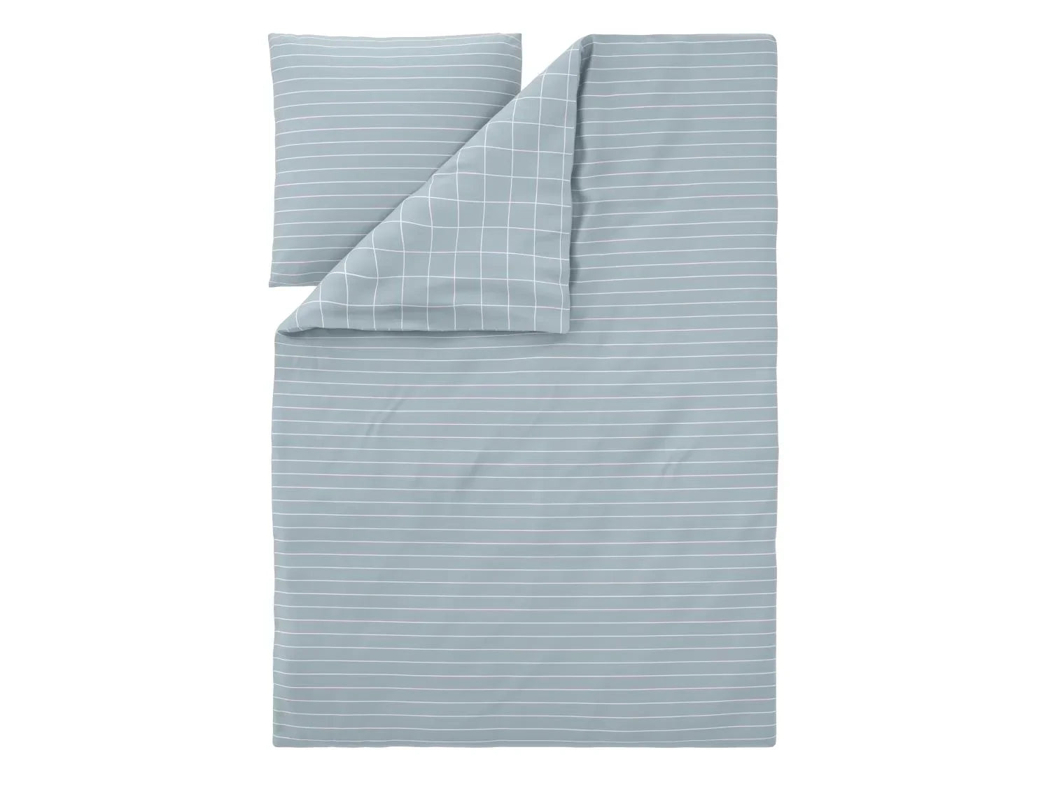 LIVARNO Parure de lit double face en satin microfibre, 140 x 200 cm