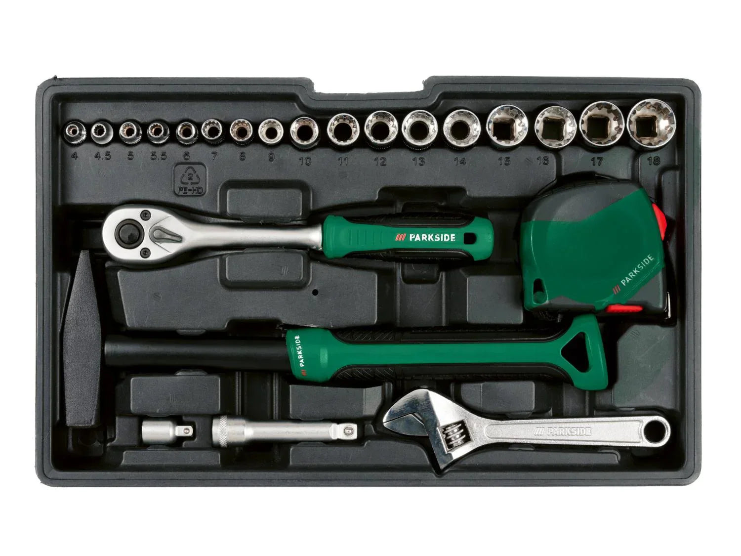PARKSIDE Bote  outils avec visseuse sans fil PWBM A1, 92 pices