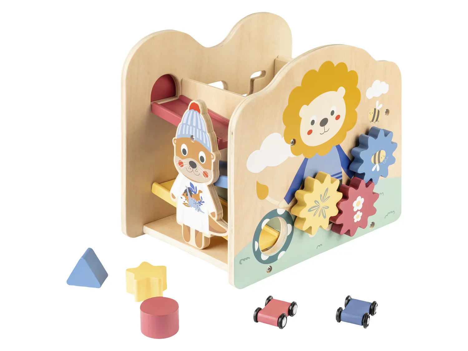 lupilu Chariot  pousser ou cube de motricit en bois