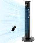 LEVOIT Smart 42 inch Tower Fan for Bedroom, DC motor, Oscillating with Quiet 26ft/s Velocity, 25dB Bladeless Floor Fan for Home Space, 12 Speeds, 4 Modes, 24H Timer with APP, Works with Alexa, Remoter