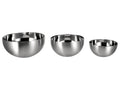 SILVERCREST Set de 3 bols en acier inoxydable