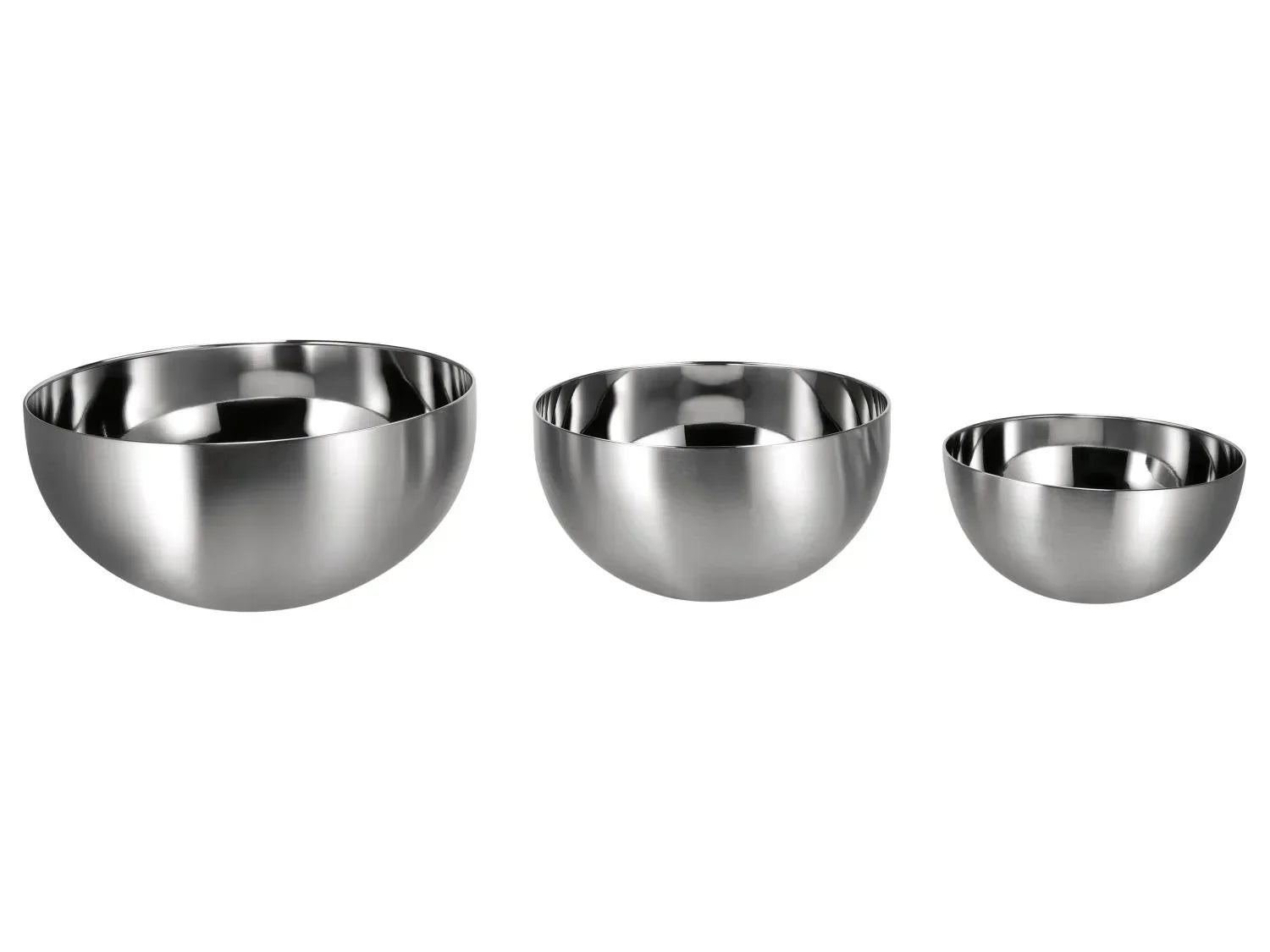 SILVERCREST Set de 3 bols en acier inoxydable