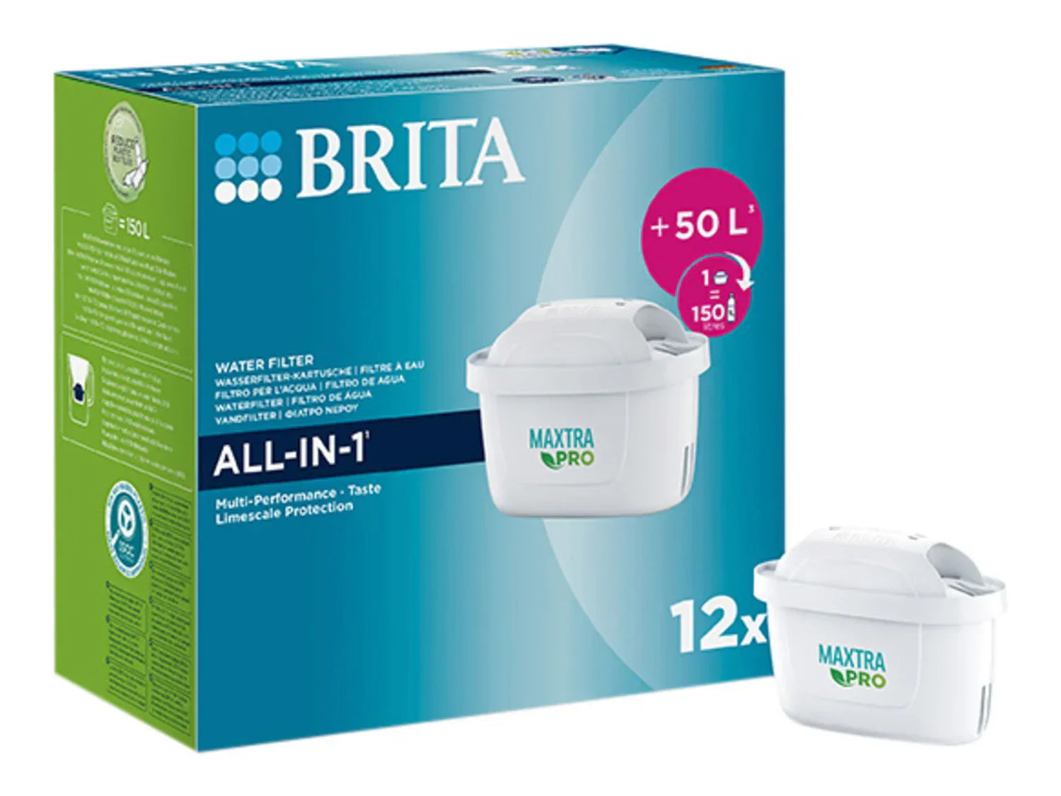 BRITA Lot de 12 filtres  eau All-In-One