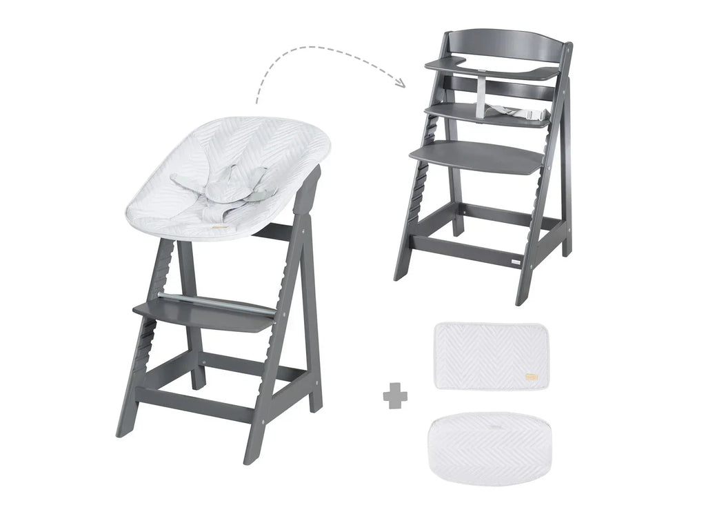roba Chaise haute volutive Born Up Zick Zack 2 en 1