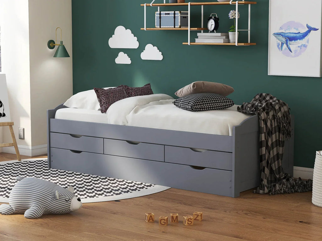 Inter Link Lit banquette 3 tiroirs, 205 x 63 x 96 cm