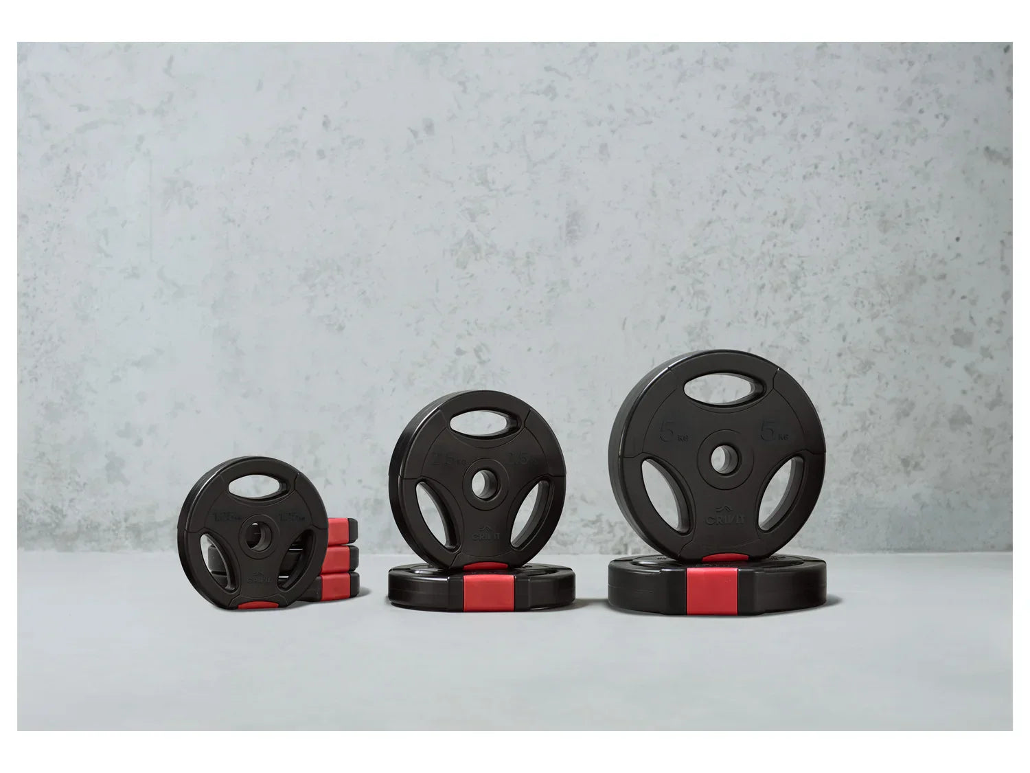 CRIVIT Lot de 8 disques de musculation, 20 kg