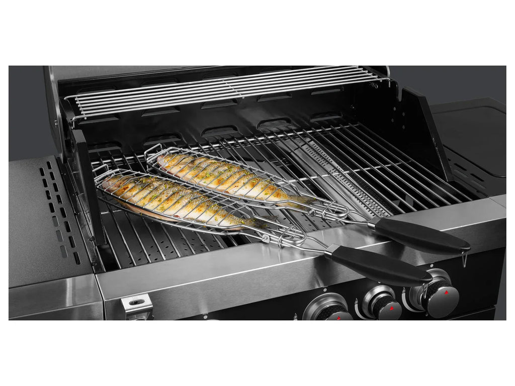 GRILLMEISTER Grille pour barbecue en acier inoxydable
