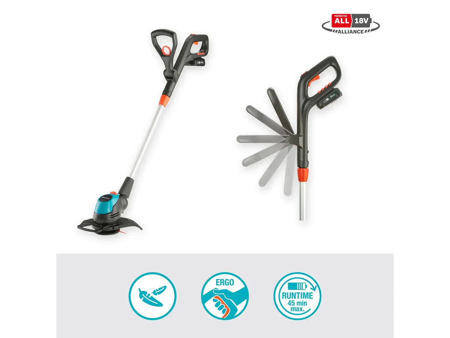 Gardena Coupe-bordures sans fil EasyCut 23/18V Power For All,  28 cm