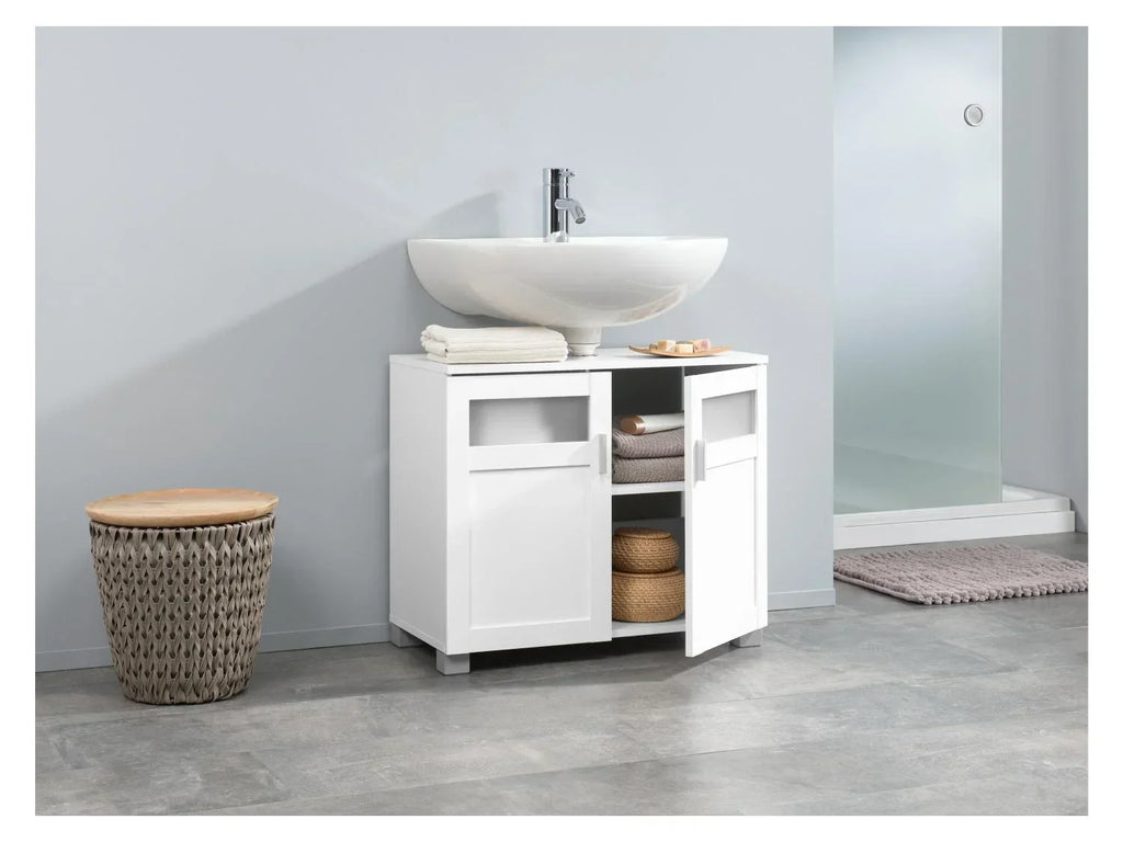 LIVARNO home Colonne de salle de bains + Meuble sous-vasque Basel, 68,5 x 58,7 x 34,5 cm