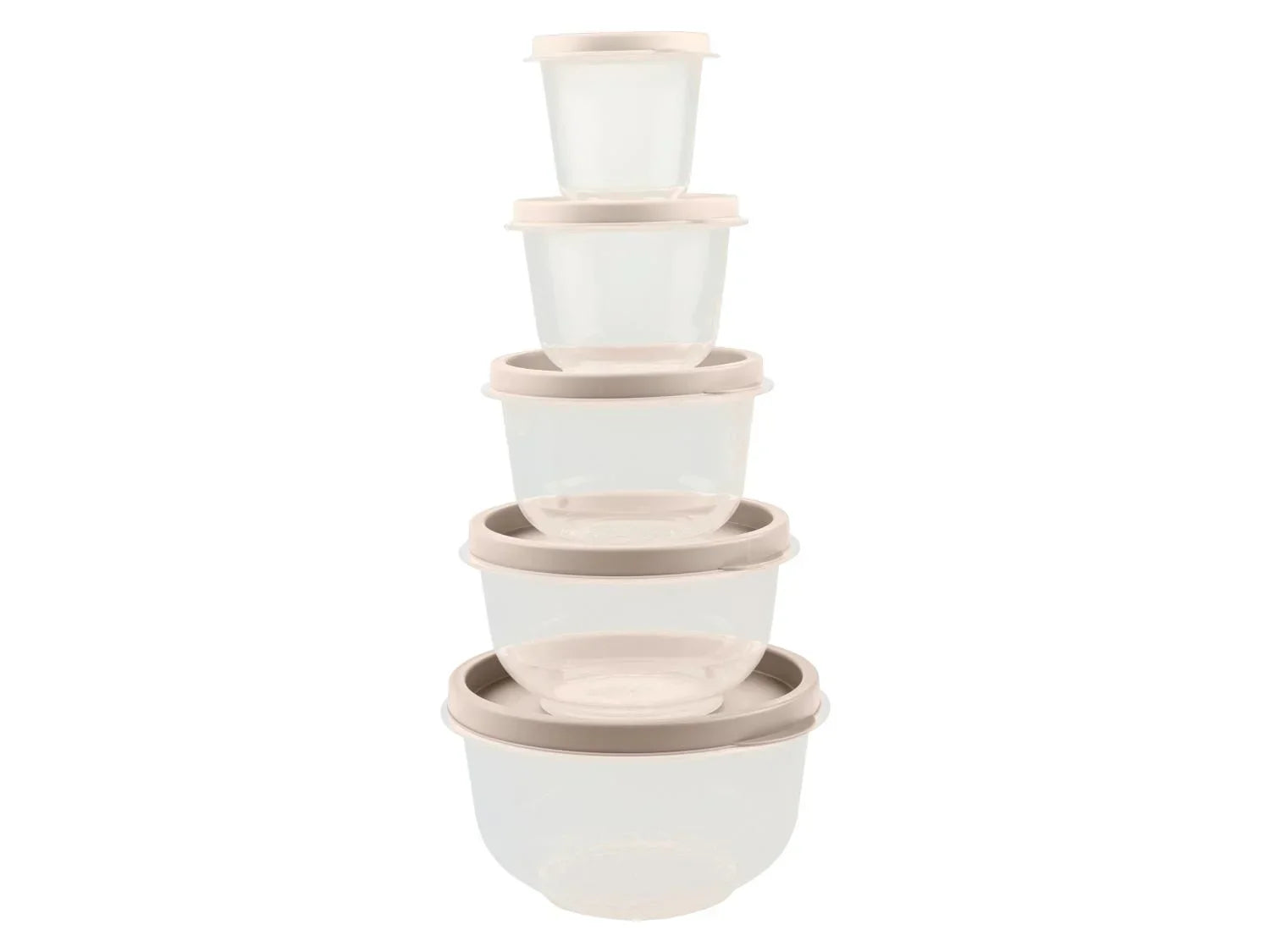LIVARNO home Lot de 5 botes de conservation