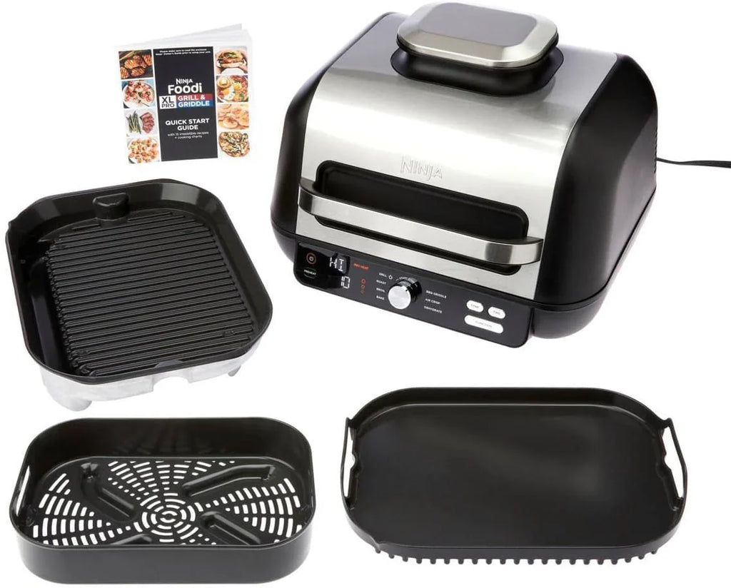 Ninja Foodi Smart XL 6-in-1 Indoor Grill with Air Fry, Bake, Roast, Broil, and Dehydrate, Smart Thermometer