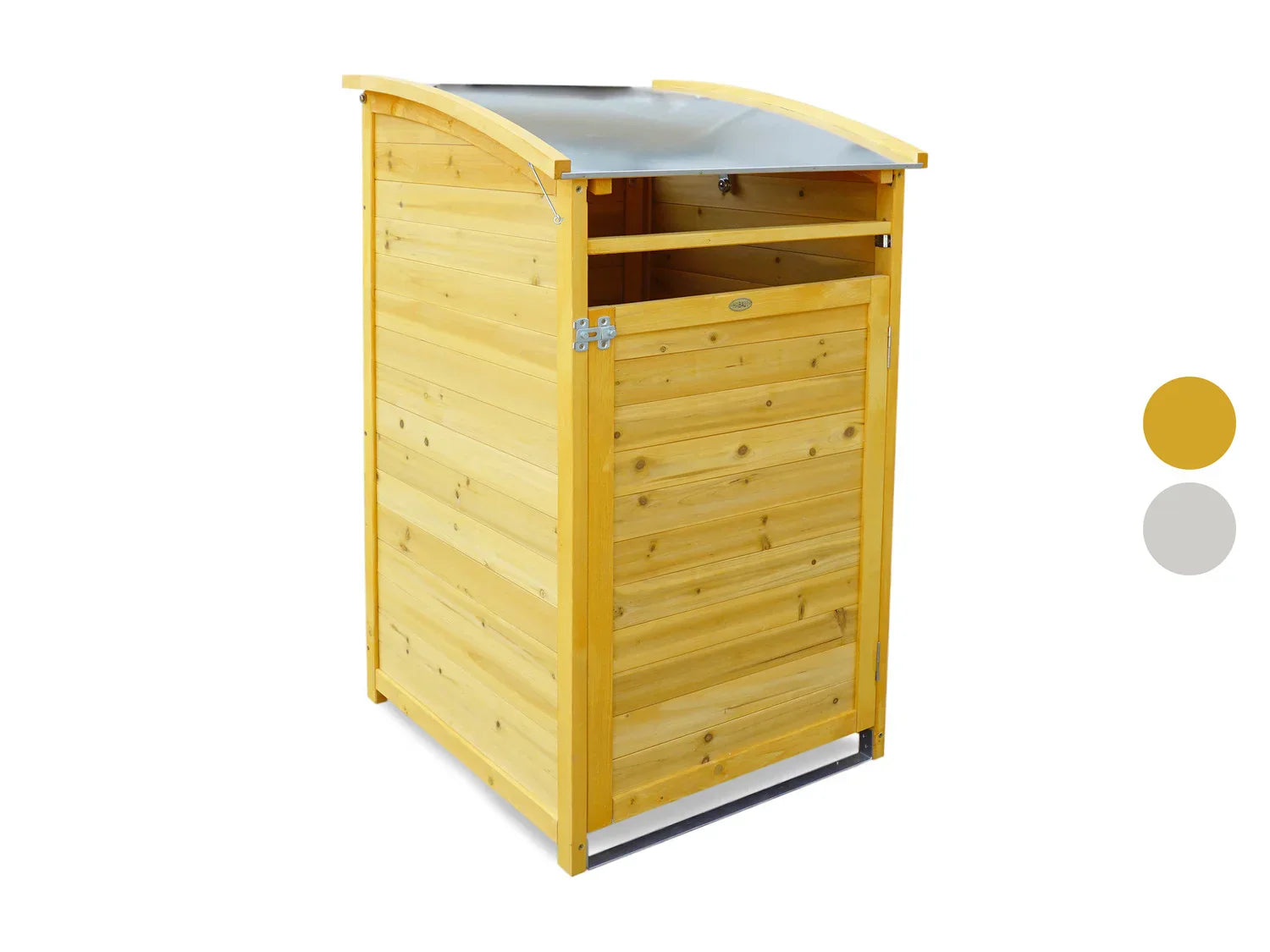 HABAU Cache-poubelle en bois, 120 L