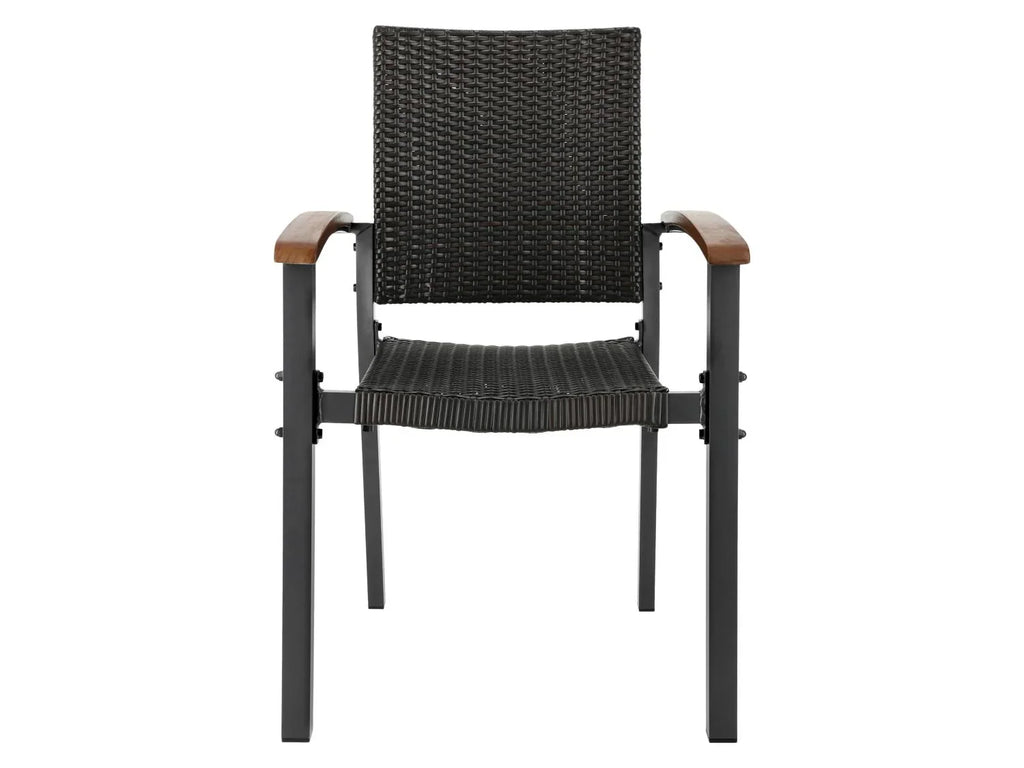 LIVARNO Table de jardin + Lot de 8 fauteuils en rsine tresse Valencia