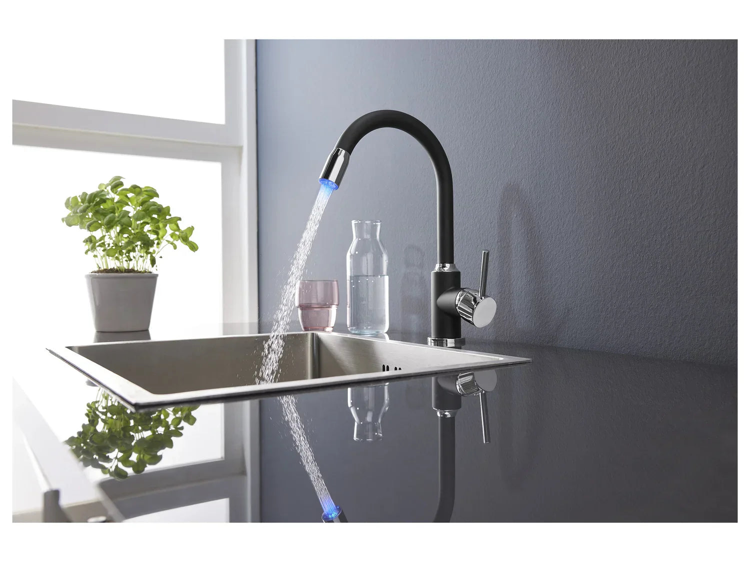LIVARNO home Mitigeur robinet dvier  LED