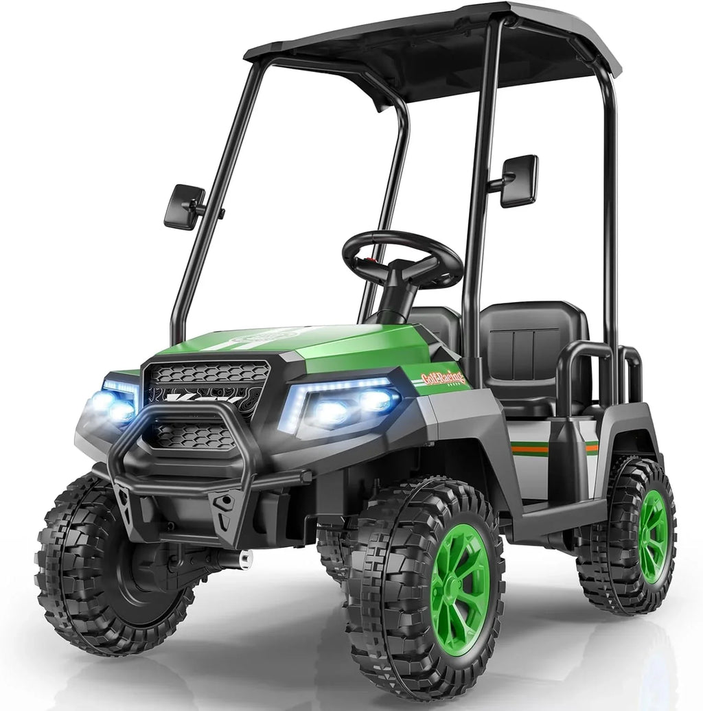 R9 24V Children's Golf Cart with Remote Control Removable Awning