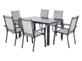 LIVARNO Table de jardin + Lot de 6 fauteuils en aluminium Houston