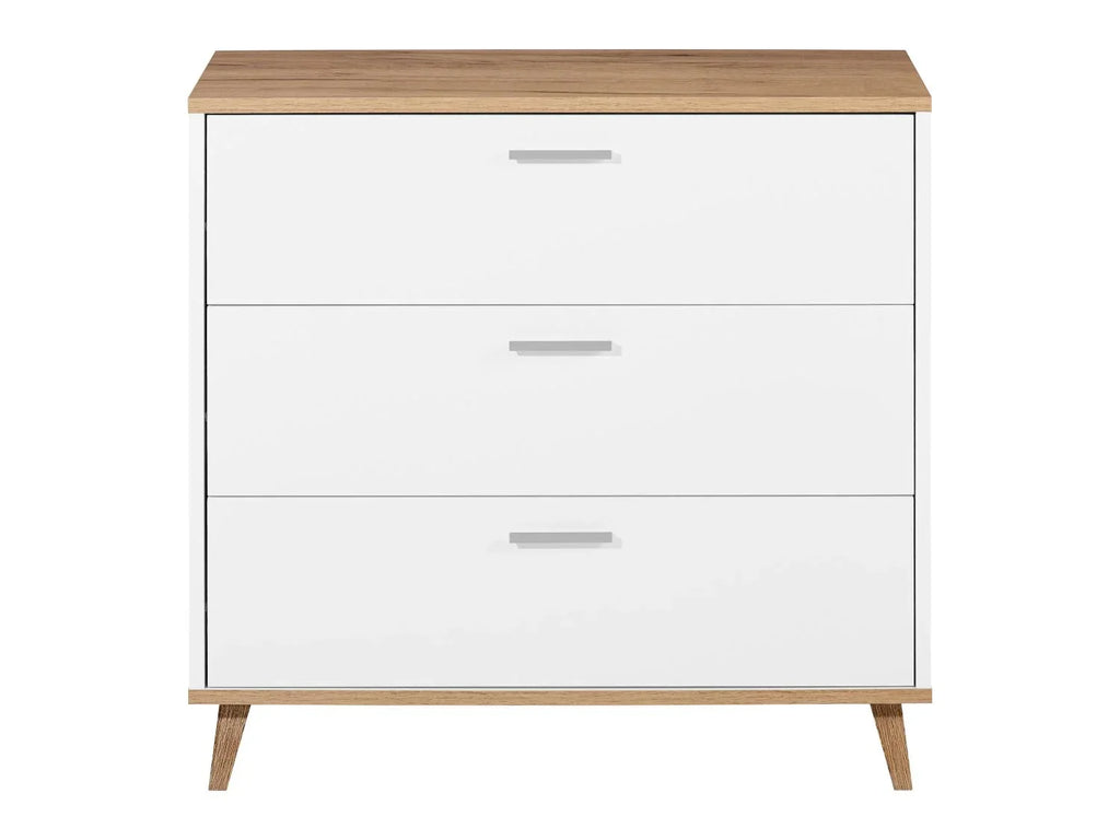LIVARNO home Commode Corfou, 80 x 75 x 33 cm, blanche/imitation chne
