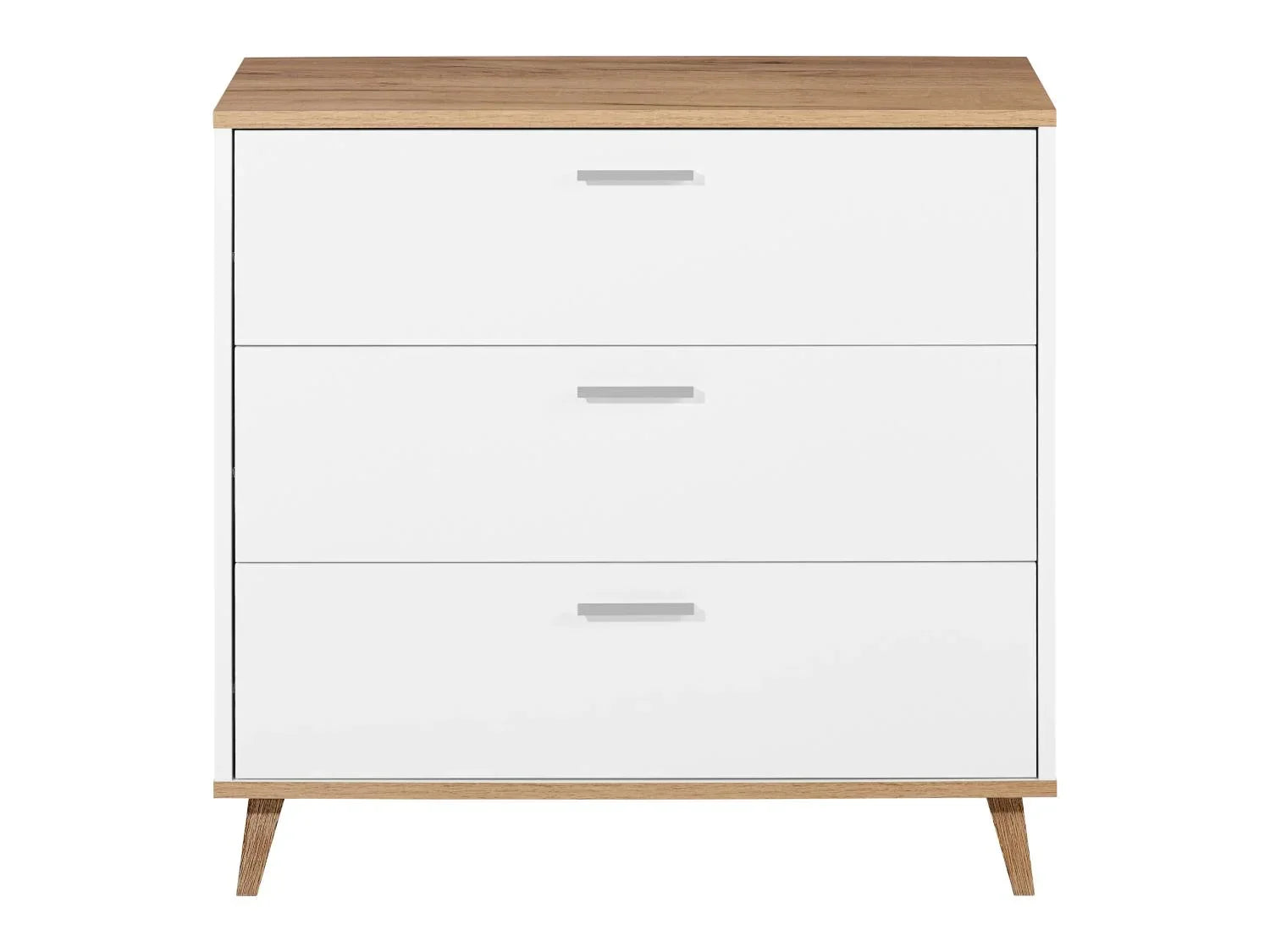 LIVARNO home Commode Corfou, 80 x 75 x 33 cm, blanche/imitation chne