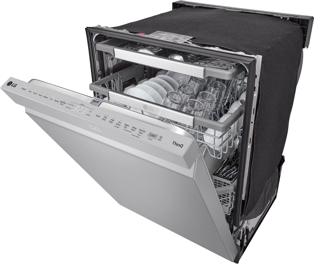 2025 24′′ Top Control Smart Built-In Stainless Steel Tub Dishwasher with 3rd Rack, QuadWash Pro and 42dba – Stainless Steel
