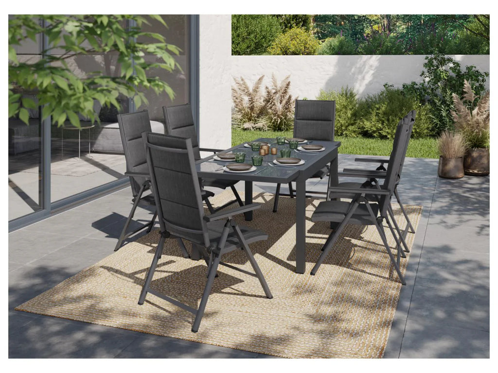 LIVARNO Table de jardin + Lot de 6 fauteuils Houston