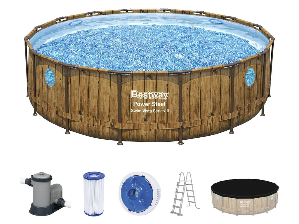 Bestway Piscine Power Steel Swim Vista,  488 x 122 cm