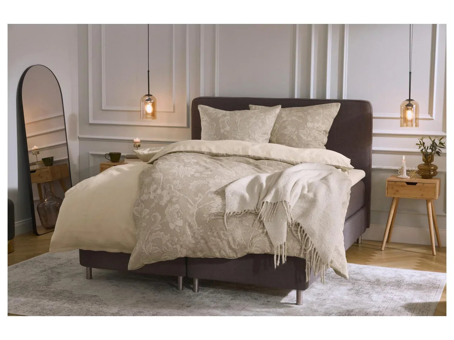 LIVARNO Parure de lit double face en satin, 240 x 220 cm