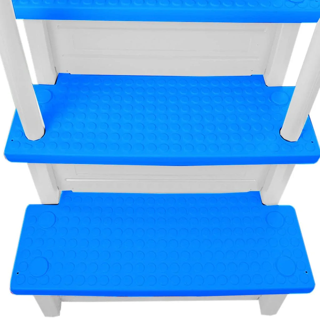 Select Anti-Slip in-Pool Steps | Gray | for Above Ground Swimming Pools | Can Mount to Decks 48 to 54 H | Safety Stairs Capacity Up to 300 lbs