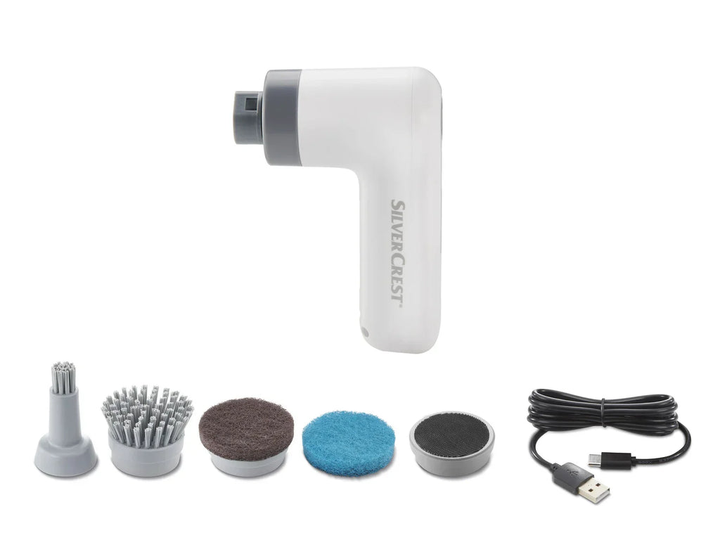 SILVERCREST Brosse de nettoyage lectrique SRB 4 A1, avec 4 embouts