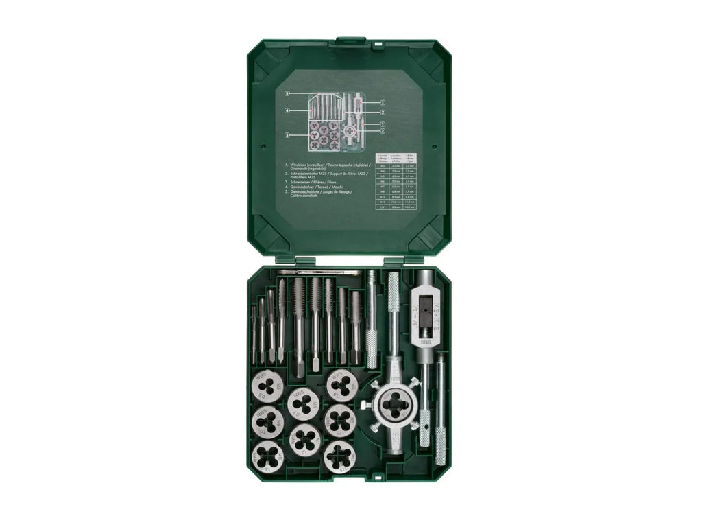 PARKSIDE Set de filetage et taraudage, 21 pices