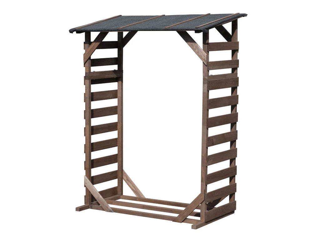 dobar Abri bches Ligno avec toit en bitume, 133 x 77 x 169 cm